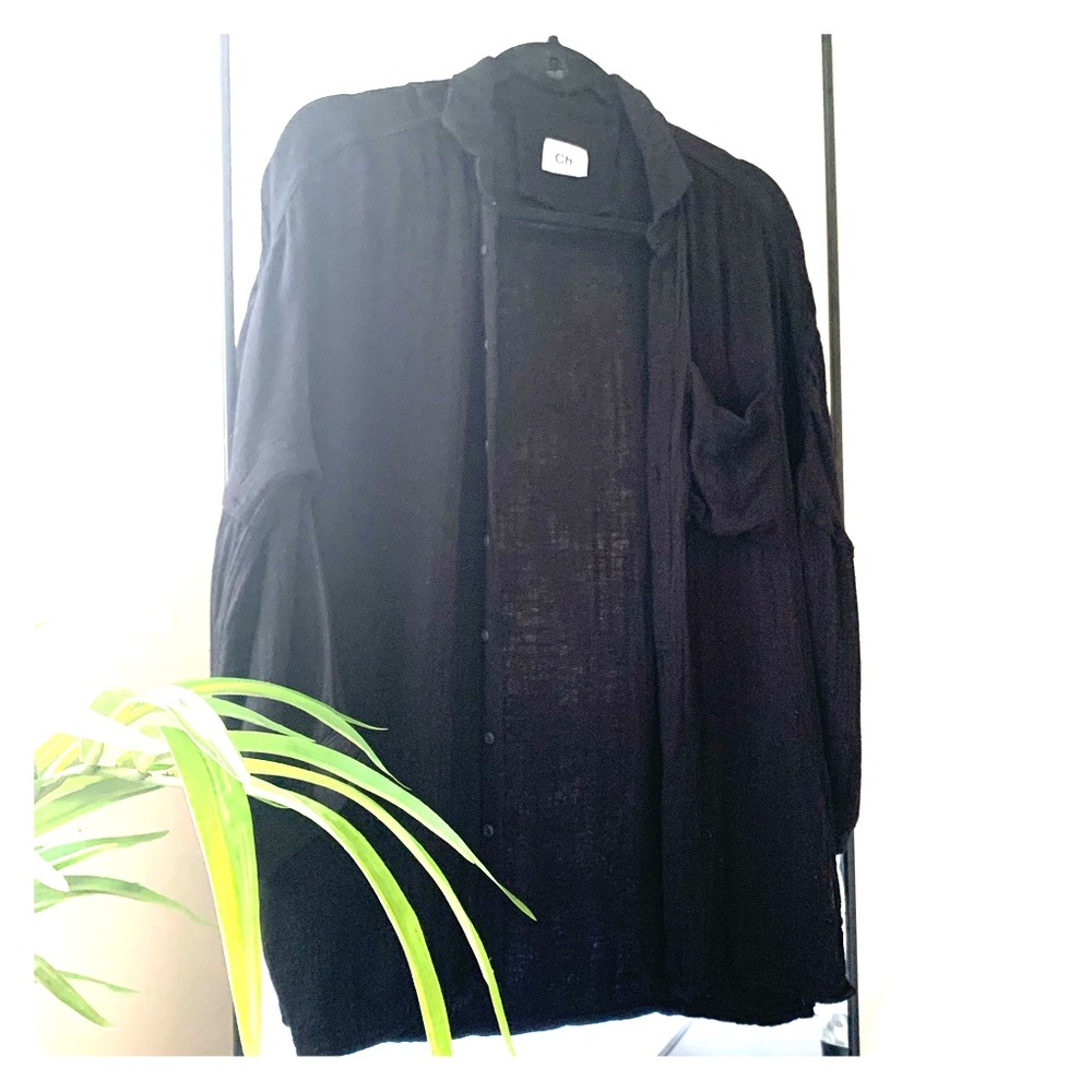 Chapter Brand button cardigan from Neiman Marcus